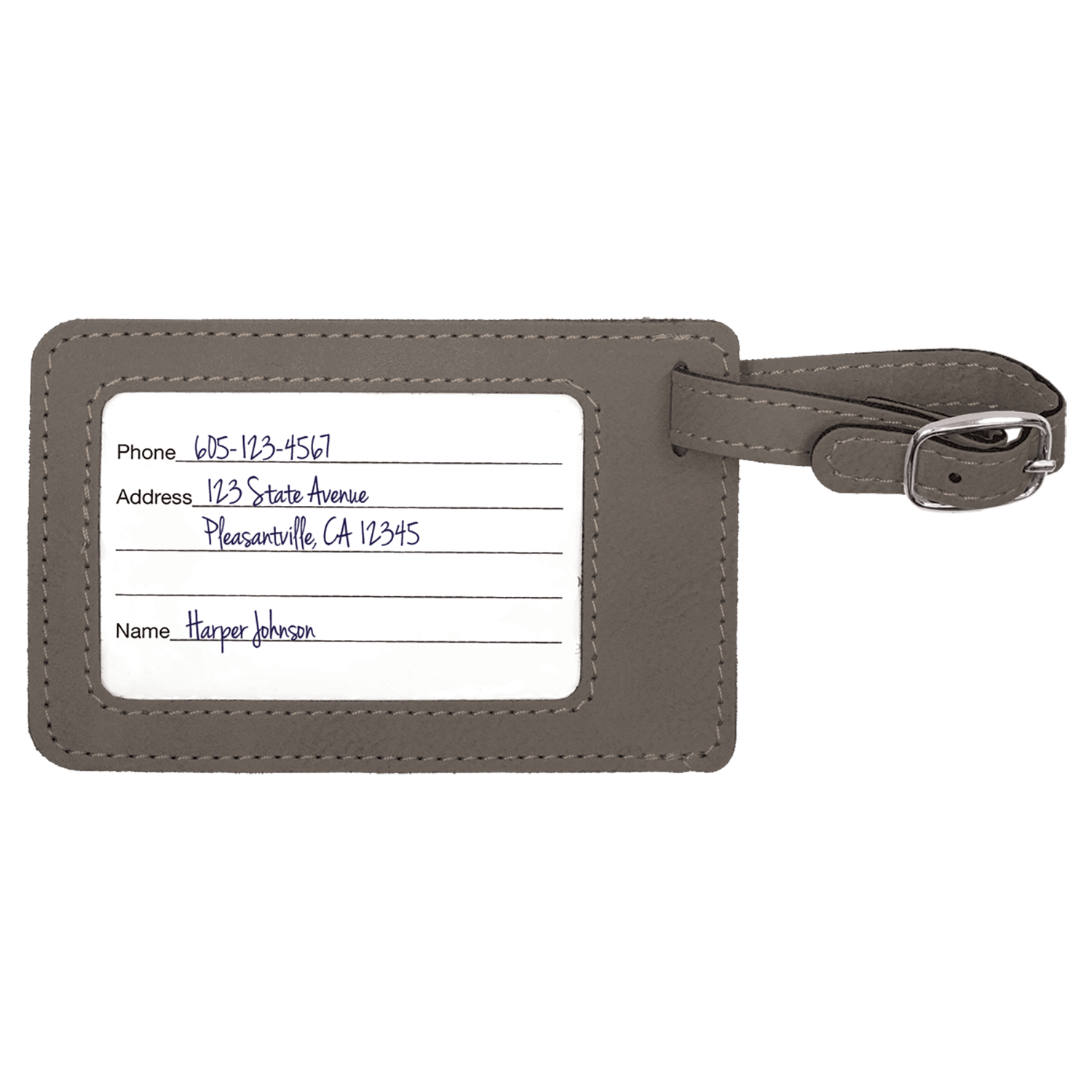 Custom Leatherette Luggage Tag