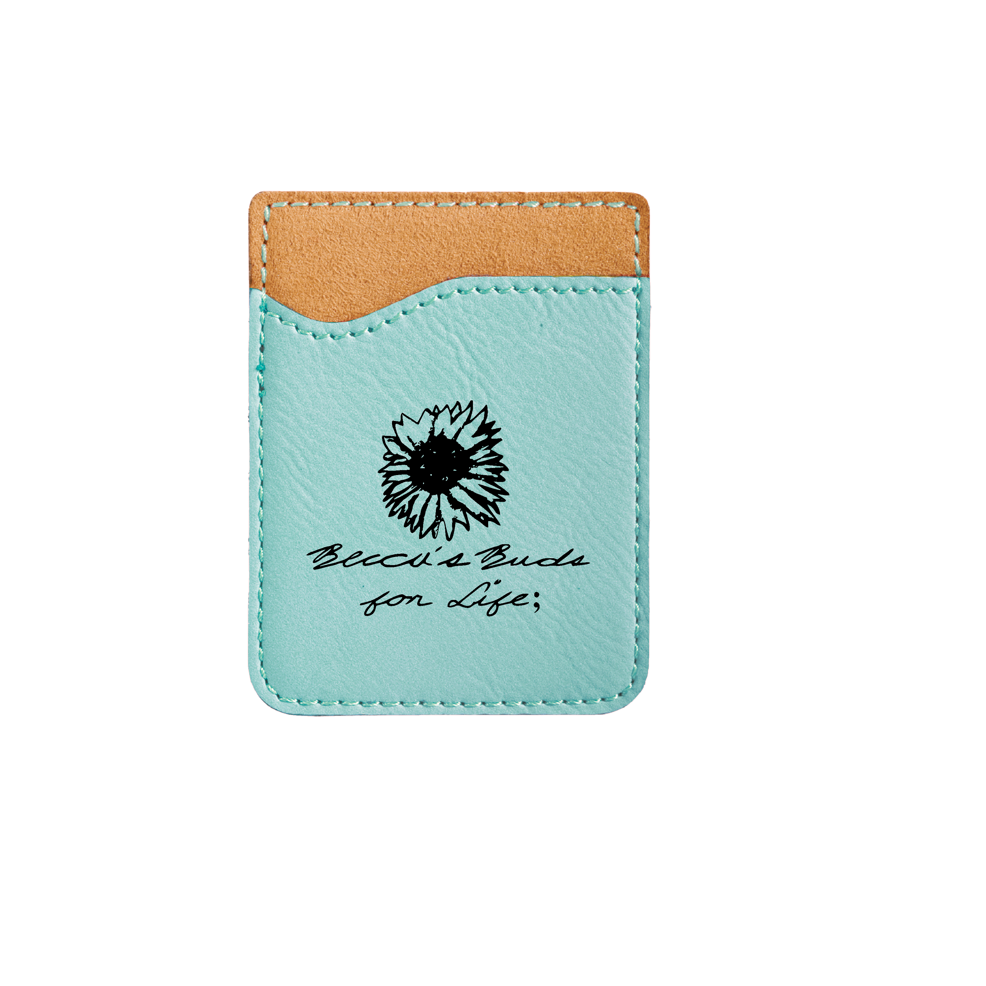 Beccas Buds For Life Teal Phone Wallet